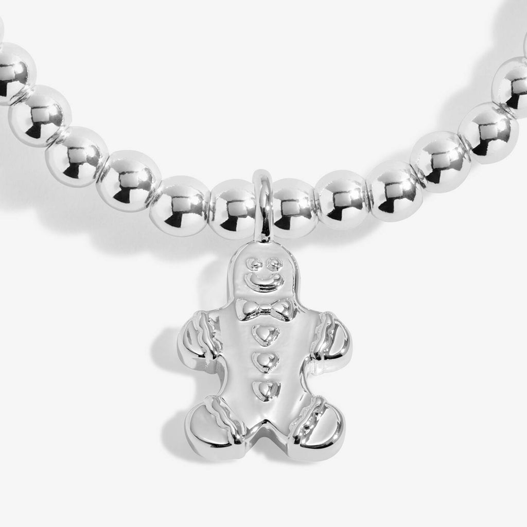 Joma Jewellery Snowglobe A Little Gingerbread Wishes Silver Plated Bracelet