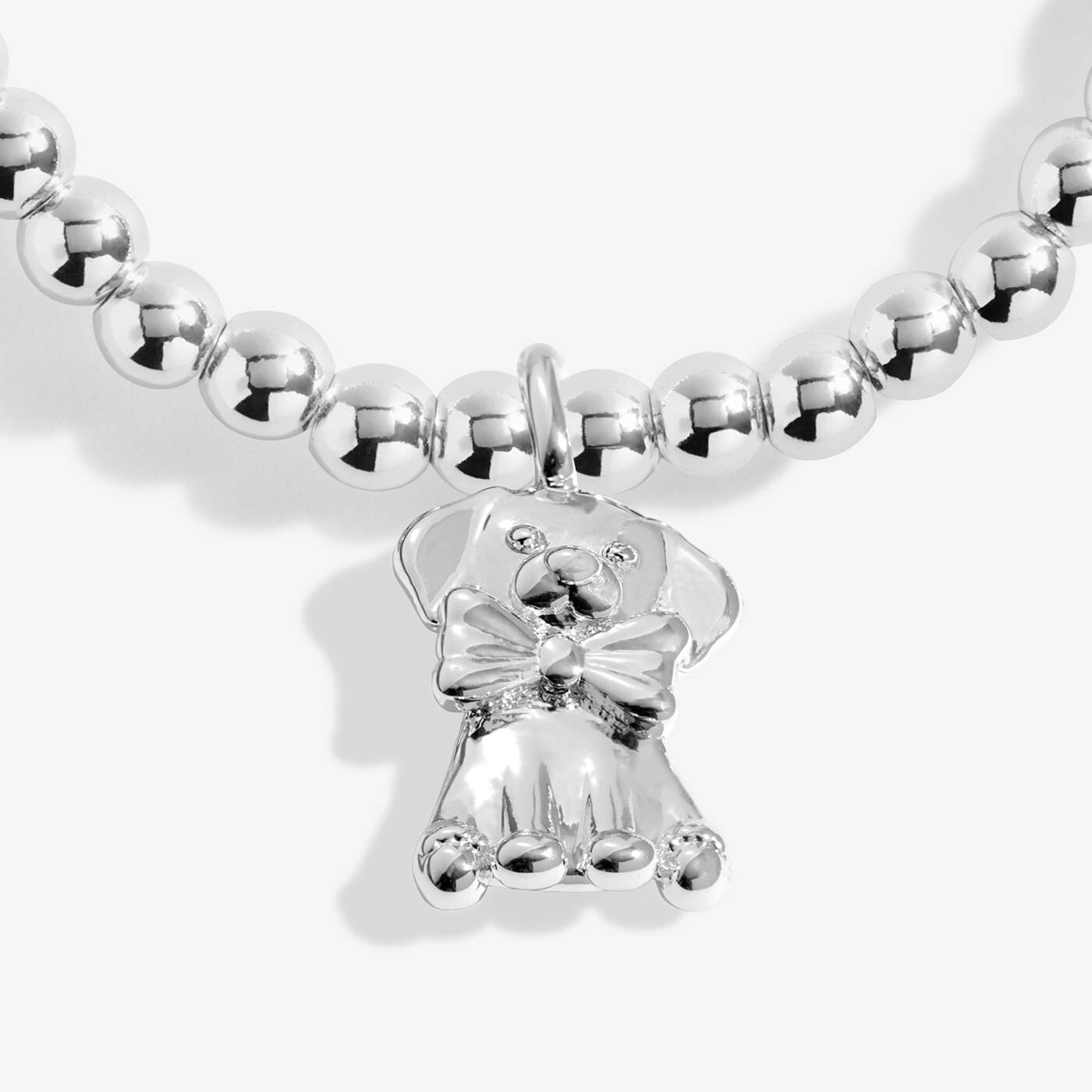 Joma Jewellery Snowglobe A Little Merry Woof-Mas Silver Plated Bracelet