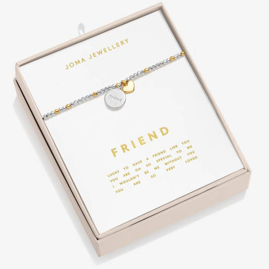 Joma Jewellery So Loved Friend Silver & Gold  Plated Bracelet