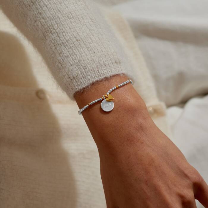 Joma Jewellery So Loved Sister Silver & Gold  Plated Bracelet