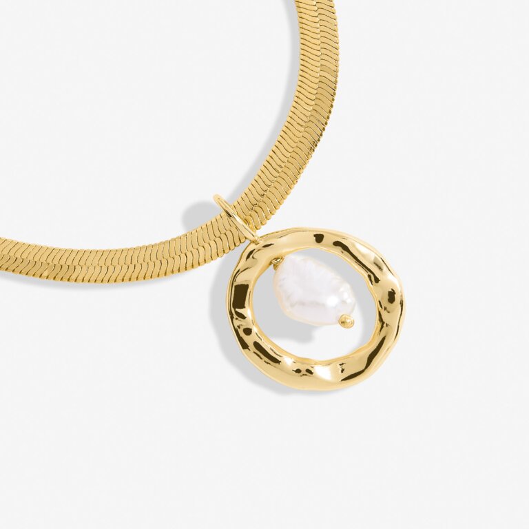 Joma Jewellery Solaria Baroque Pearl Gold Plated Pendant Necklace