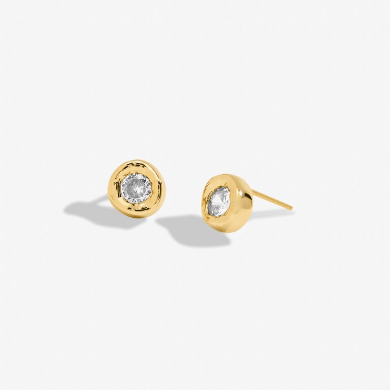Joma Jewellery Solaria Cz Gold Plated Stud Earrings
