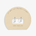 Joma Jewellery Soul Shine Cz Hoop Silver Plated Hoop Earrings