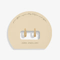Joma Jewellery Soul Shine Pave Hoop Gold Plated Hoop Earrings