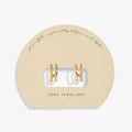 Joma Jewellery Soul Shine Rope Illusion Gold Plated Hoop Earrings