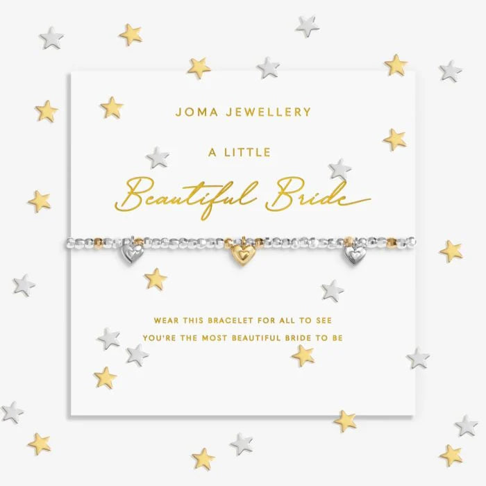 Joma Jewellery Sparkle Confetti A Little Beautiful Bride Silver & Gold Plated Bracelet
