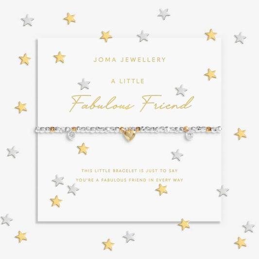 Joma Jewellery Sparkle Confetti A Little Fabulous Friend Silver & Gold Plated Bracelet