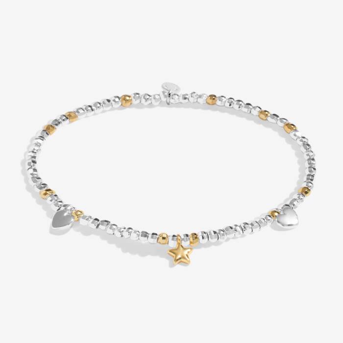 Joma Jewellery Sparkle Confetti A Little Merry Christmas Silver & Gold Plated Bracelet