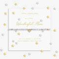 Joma Jewellery Sparkle Confetti A Little Wonderful Mum Silver & Gold Plated Bracelet