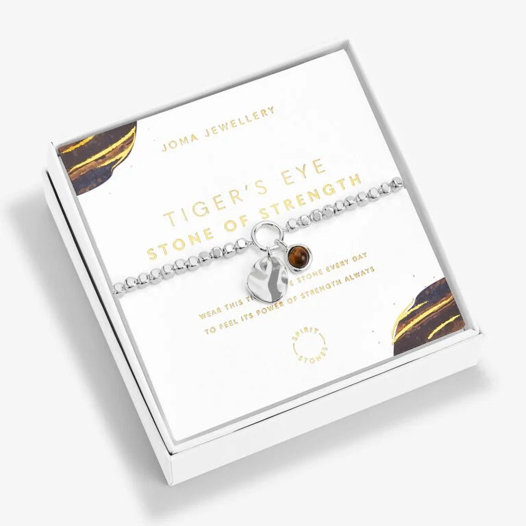 Joma Jewellery Spirit Stones Tigers Eye Silver Bracelet
