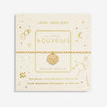 Joma Jewellery Star Sign A Little Aquarius Gold Plated Bracelet