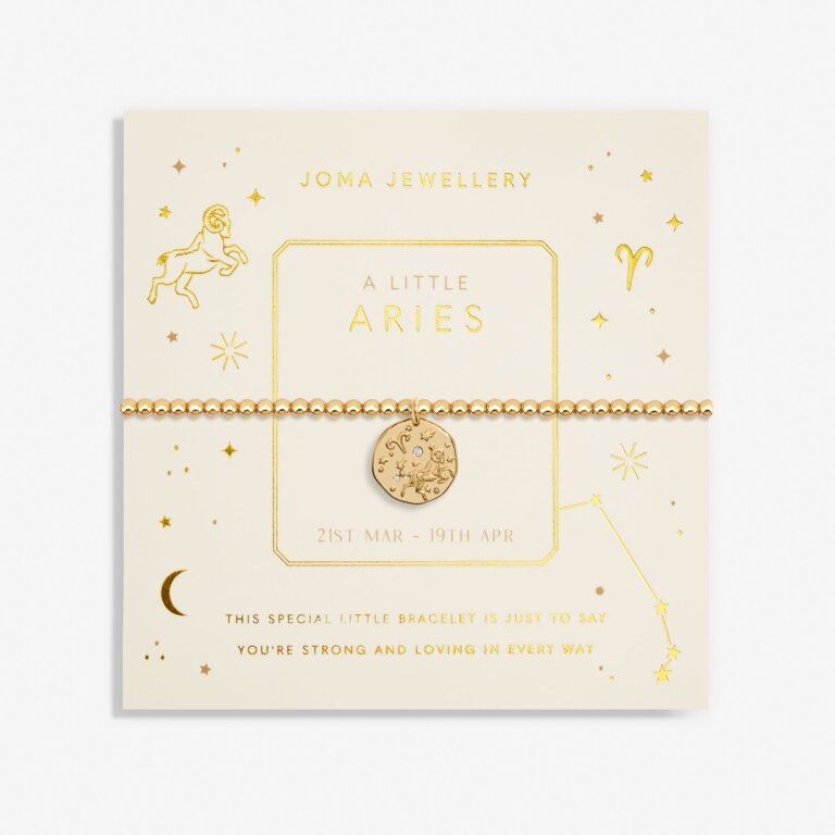 Joma Jewellery Star Sign A Little Aries Gold Plated Bracelet