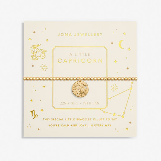Joma Jewellery Star Sign A Little Capricorn Gold Plated Bracelet