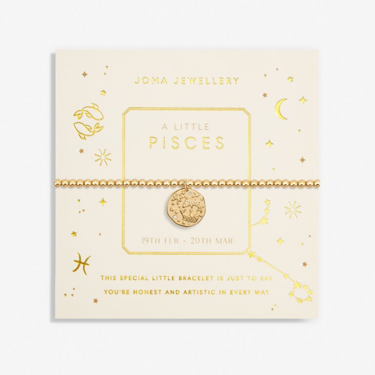 Joma Jewellery Star Sign A Little Pisces Gold Plated Bracelet