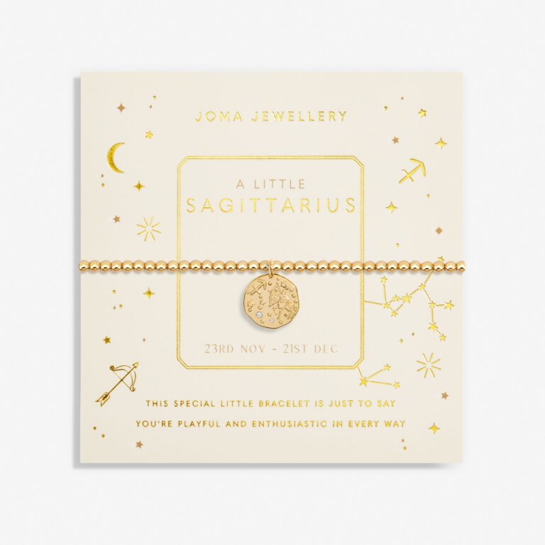 Joma Jewellery Star Sign A Little Sagittarius Gold Plated Bracelet