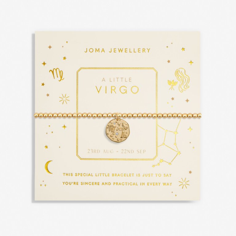 Joma Jewellery Star Sign A Little Virgo Gold Plated Bracelet