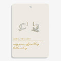 Joma Jewellery Style Stories Heart T-Bar  Silver Plated Hoop Earrings