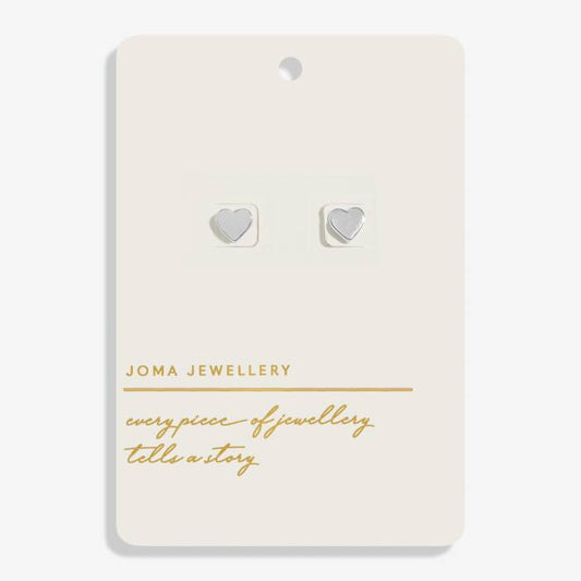 Joma Jewellery Style Stories Hearts Silver Plated Earrings