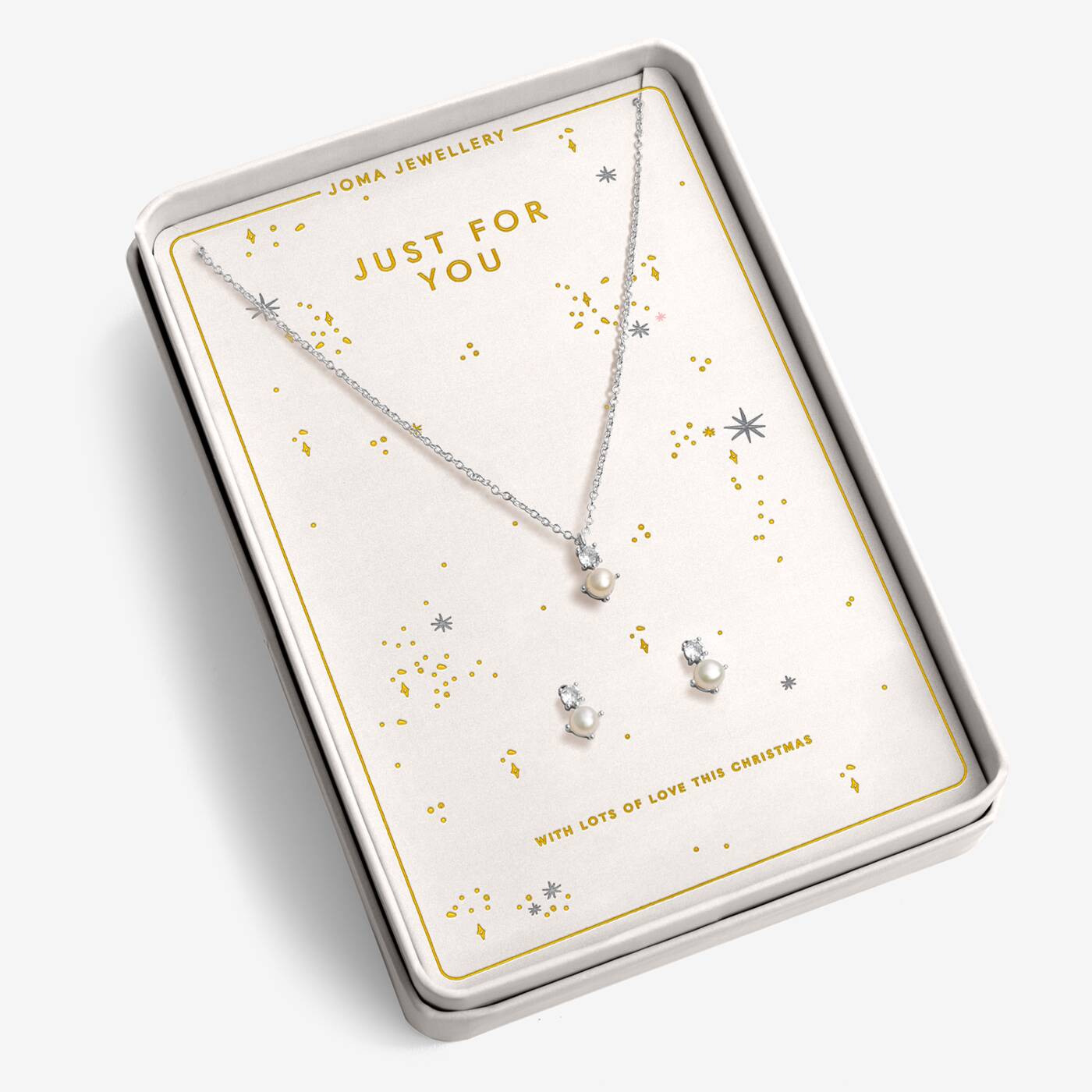 Joma Jewellery With Love Set Just For You Silver Plated Necklace & Earrings