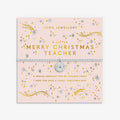 Joma Jewellery Christmas A Little Merry Christmas Teacher Silver Plated Bracelet