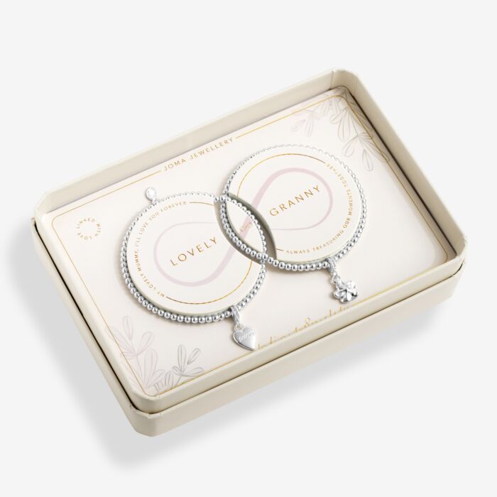 Joma Jewellery Mother's Day Infinity Bracelet Lovely Granny Silver Plated Linked Bracelets
