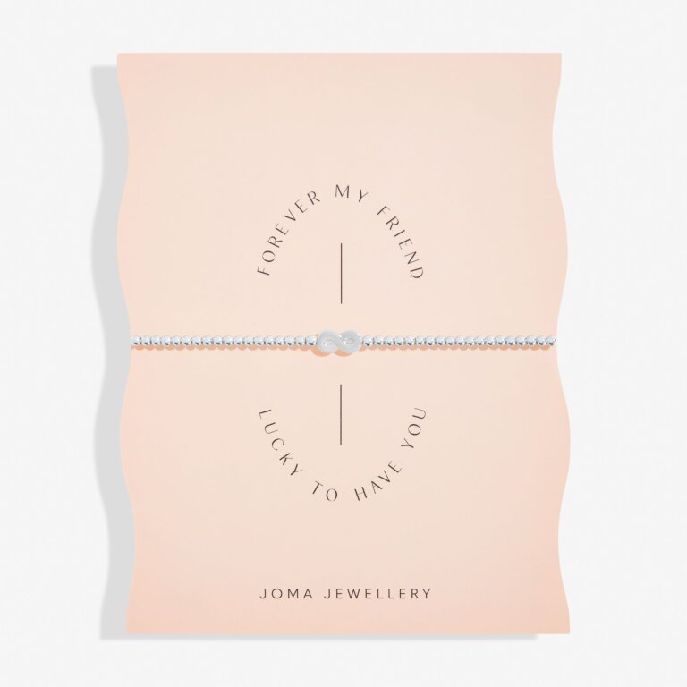 Joma Jewellery Share Happiness Forever My Friend, Lucky To Have You Silver Plated Bracelet