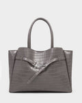 Katie Loxton Maddie Work Tote Bag Grey Faux Croc