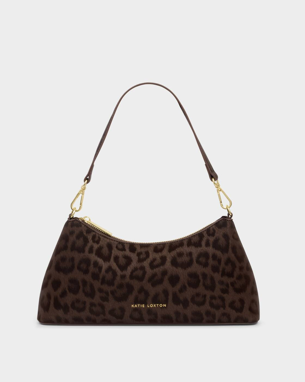 Katie Loxton Miley Small Shoulder Bag Chocolate Leopard