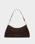 Katie Loxton Miley Small Shoulder Bag Chocolate Leopard