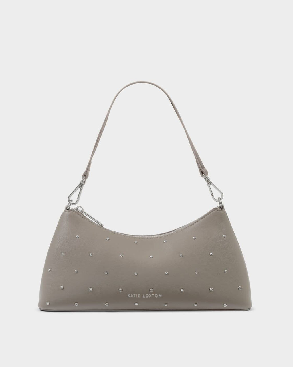 Katie Loxton Miley Small Shoulder Bag Silver Mink Studded