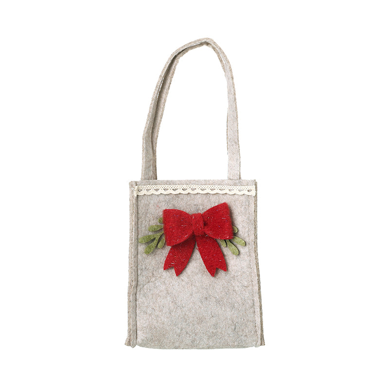 Christmas Felt Bag With Bow