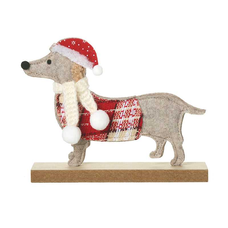 Christmas Felt Standing Dog