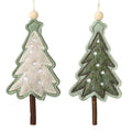 Christmas Hanging Felt Embroided Tree Decs Mix 2