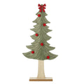 Christmas Felt Standing Tree With Red Bow