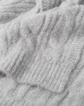 Katie Loxton Cable Knit Scarf Light Grey