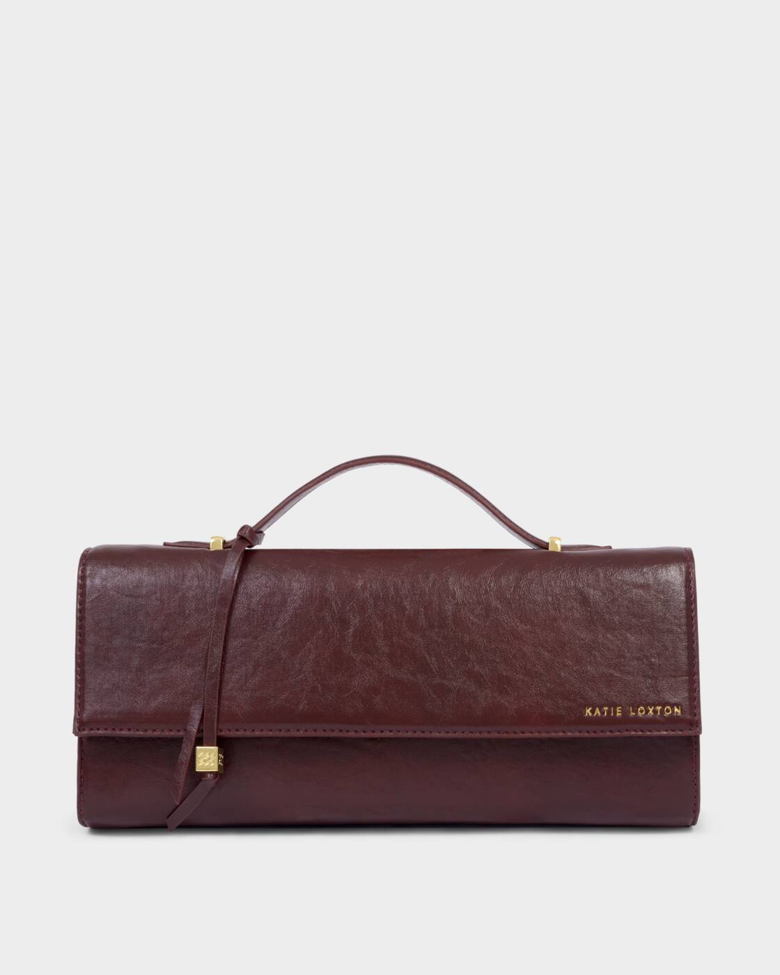 Katie Loxton Alma Clutch Cherry Patent Crackle