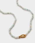 Katie Loxton Amazonite Necklace Gold Coated