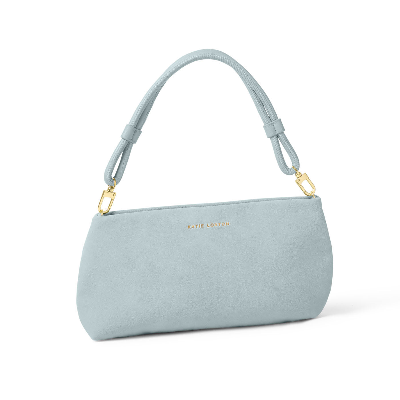 Katie Loxton Asha Suedette Clutch Blue Mist