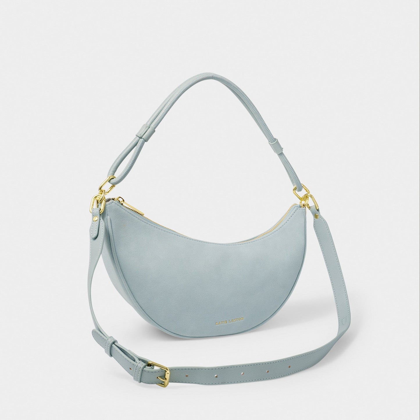 Katie Loxton Asha Sling Bag Blue Mist Suedette