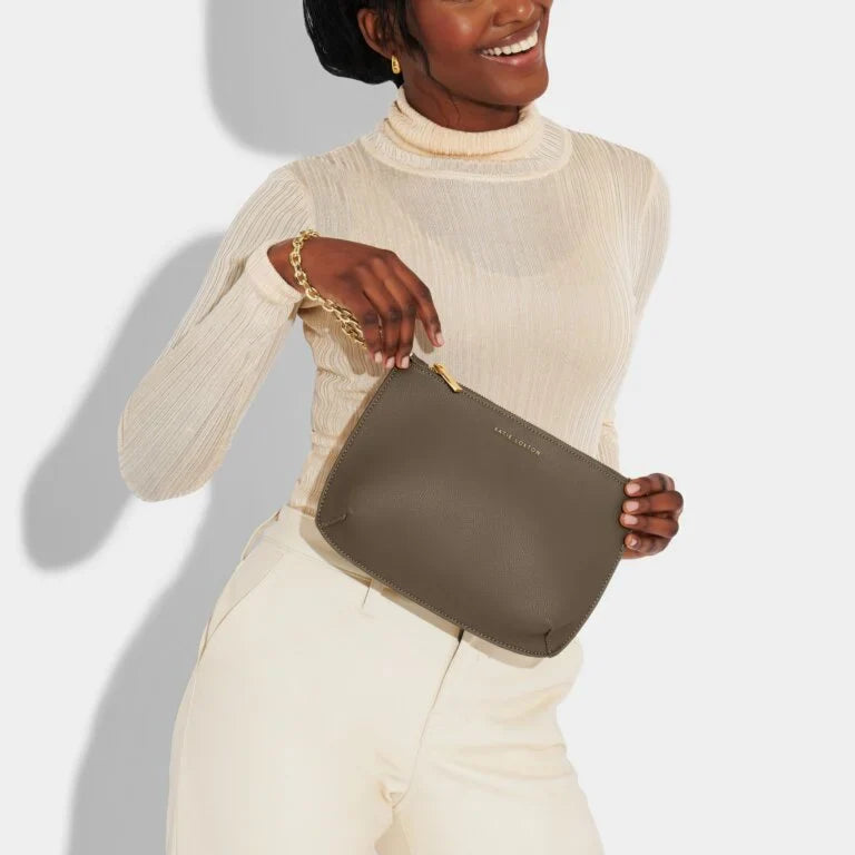 Katie Loxton Astrid Chain Clutch Mink