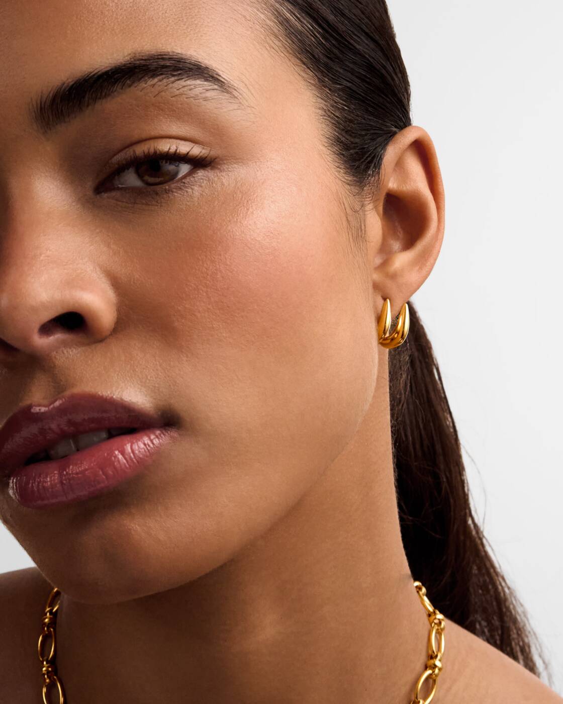 Katie Loxton Aurielle Hoop Earrings Gold Coated