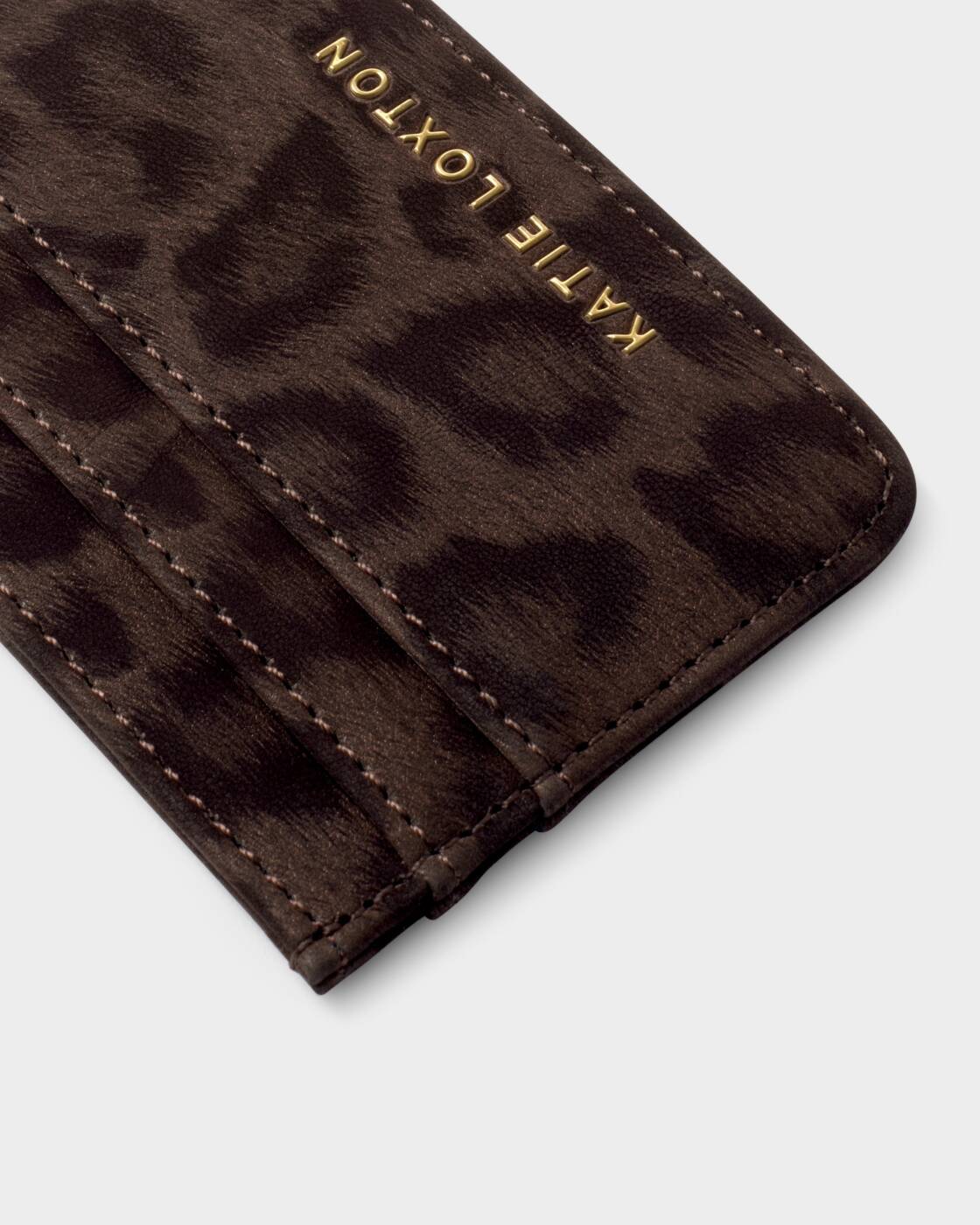 Katie Loxton Avery Cardholder Chocolate Leopard