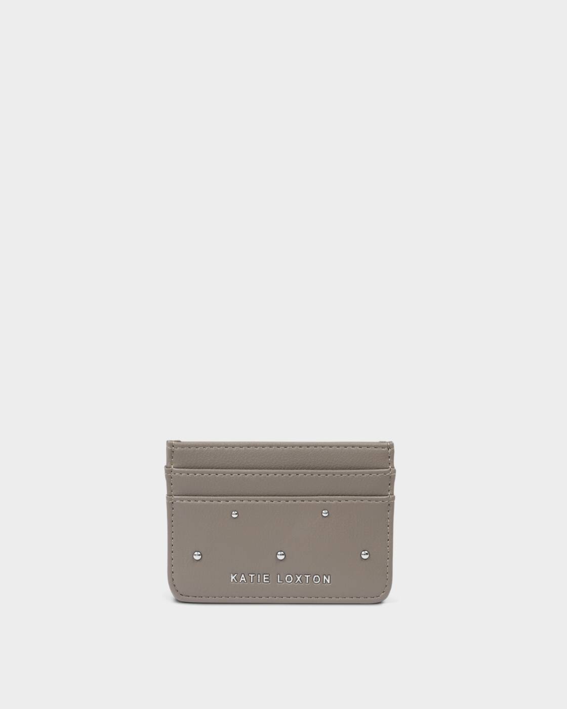 Katie Loxton Avery Cardholder Silver Mink Studded