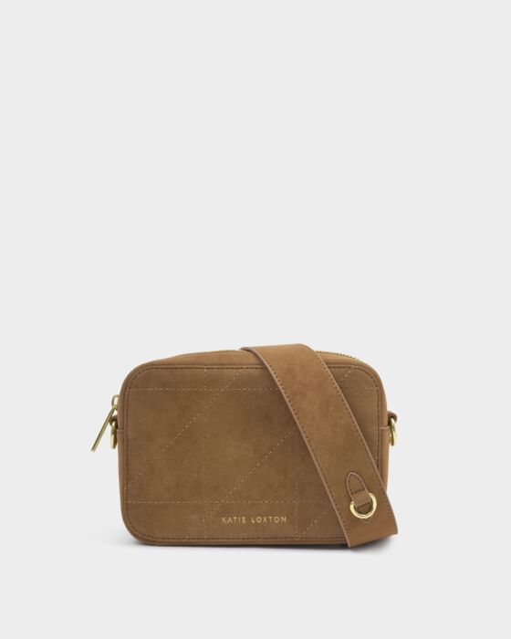 Katie Loxton Avery Small Crossbody Bag Caramel Quilted