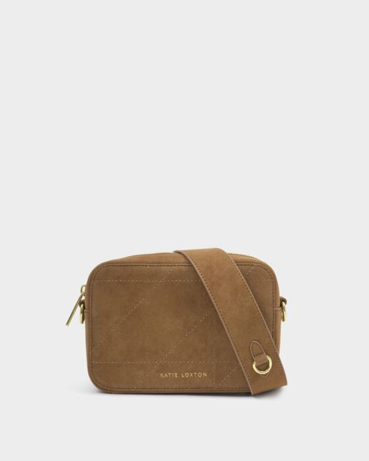 Katie Loxton Avery Small Crossbody Bag Caramel Quilted