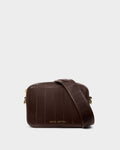 Katie Loxton Avery Small Crossbody Bag Chocolate Eel