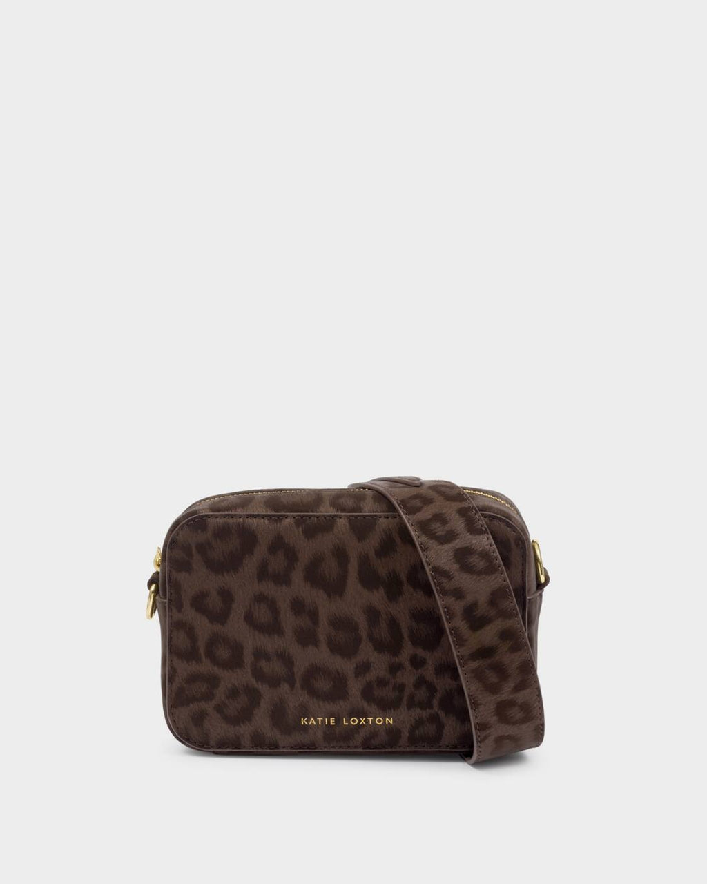 Katie Loxton Avery Small Crossbody Bag Chocolate Leopard