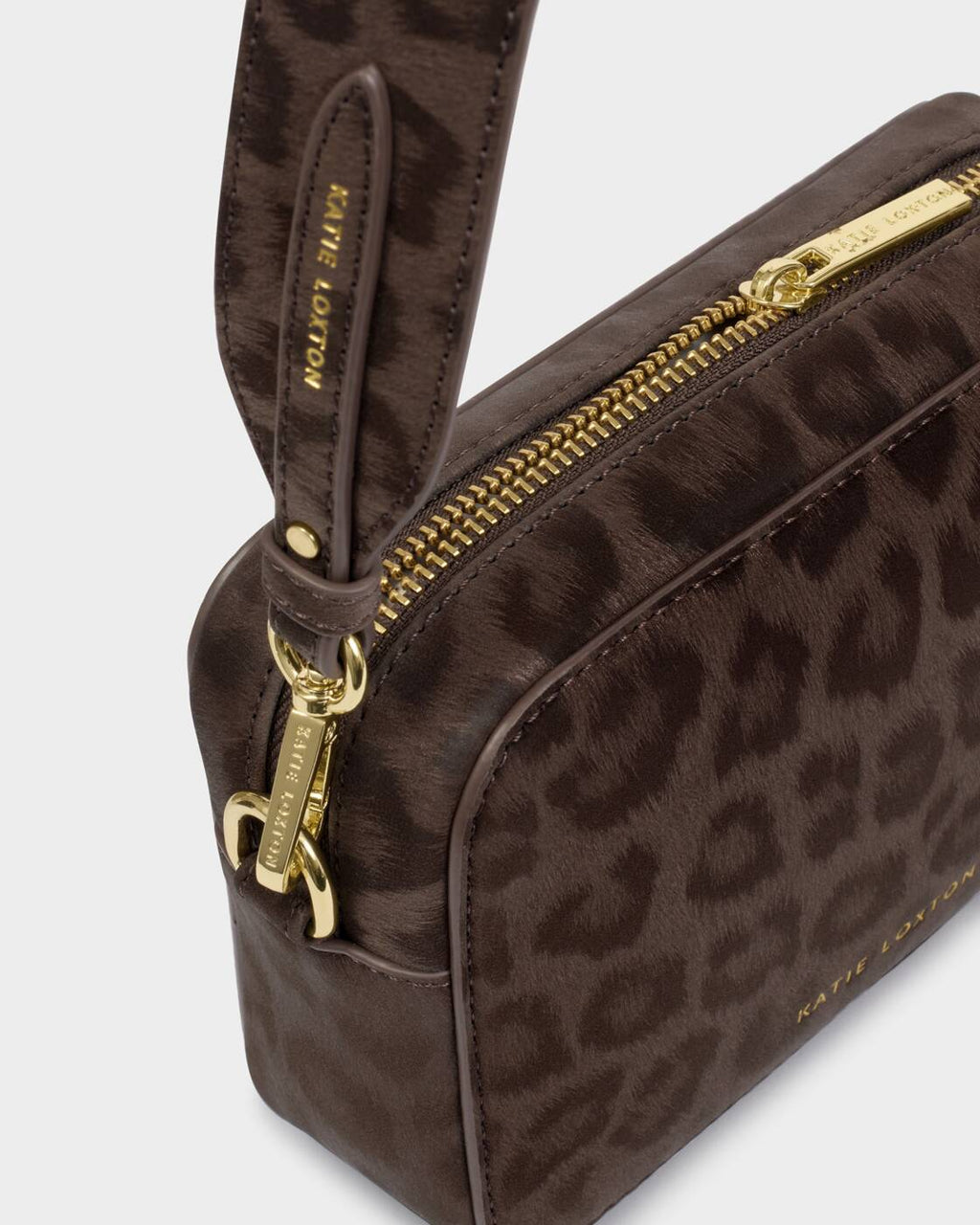 Katie Loxton Avery Small Crossbody Bag Chocolate Leopard