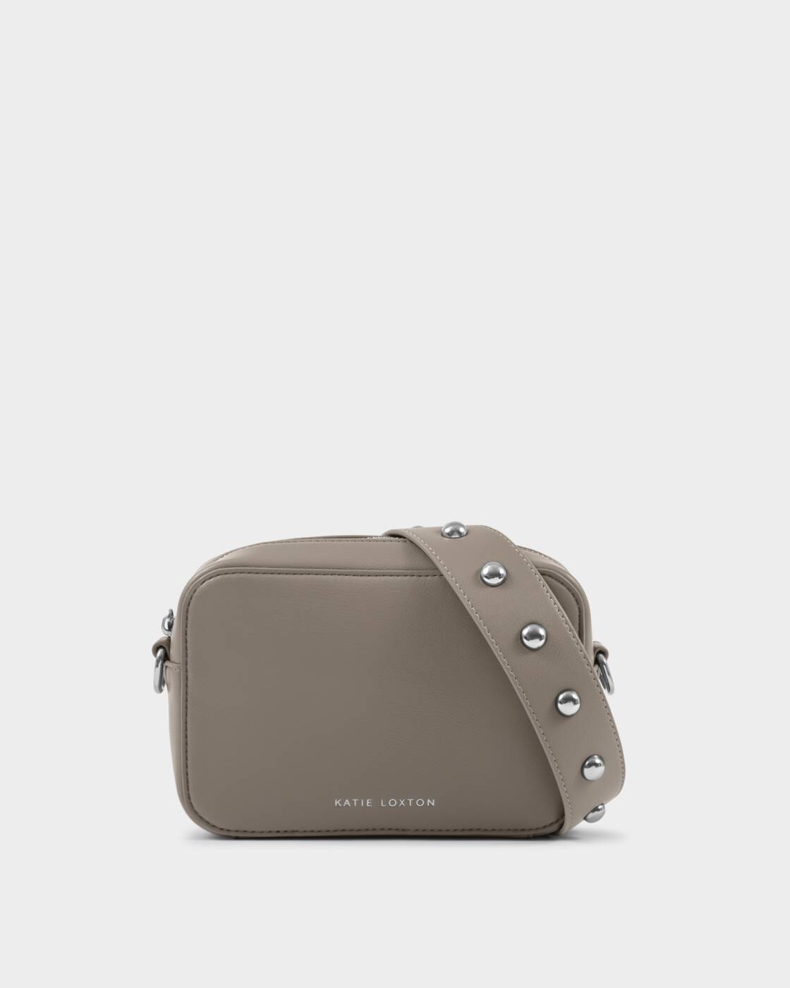 Katie Loxton Avery Small Crossbody Bag Silver Mink Studded