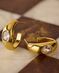 Katie Loxton Ayla Hoop Earrings Gold Coated